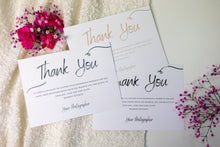 Thank You Card - Black