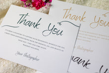 Thank You Card - Black