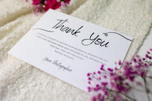 Thank You Card - Black