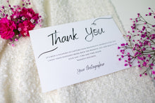 Thank You Card - Black