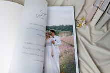 Coffee table book with translucent first page - optional printed vellum