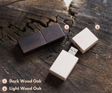 Wooden USB Drives - individually personalized - 10pcs